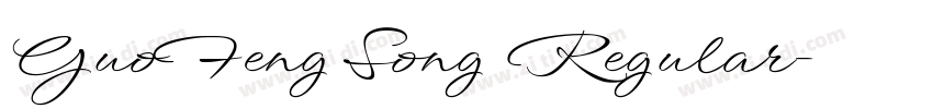 GuoFeng Song Regular字体转换